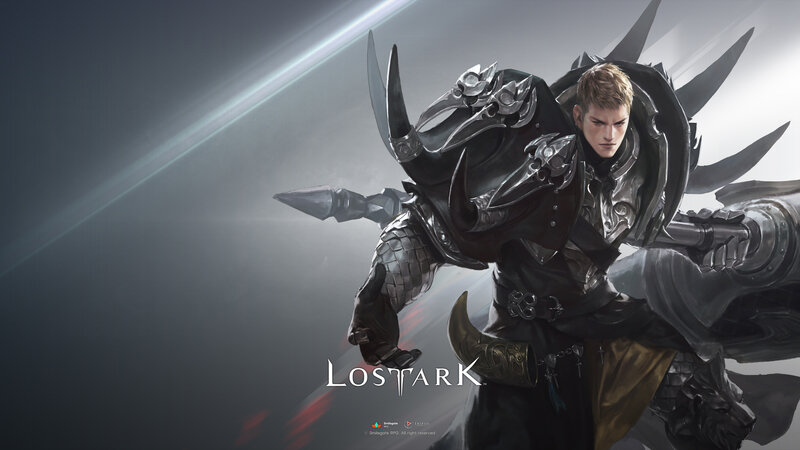 Armored Warrior with Weapon — Black, Dramatic, Digital Art