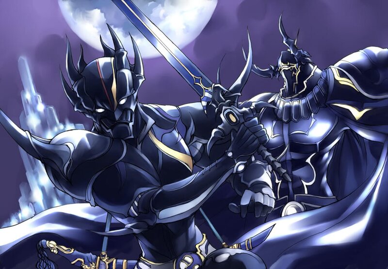 Armored Warriors Fighting — Purple