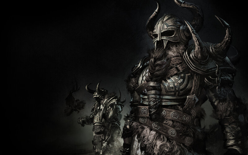 armored warriors in dark fantasy