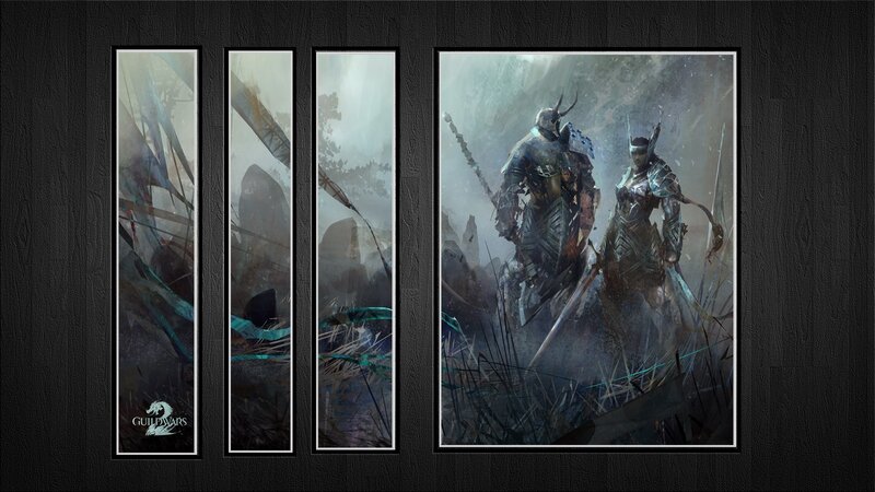 Armored Warriors in Fog — Gray