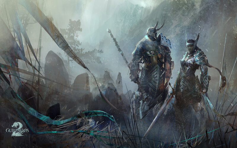 Armored Warriors in Fog