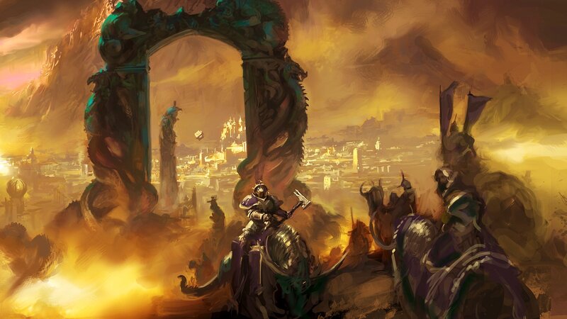 Armored Warriors on Horses