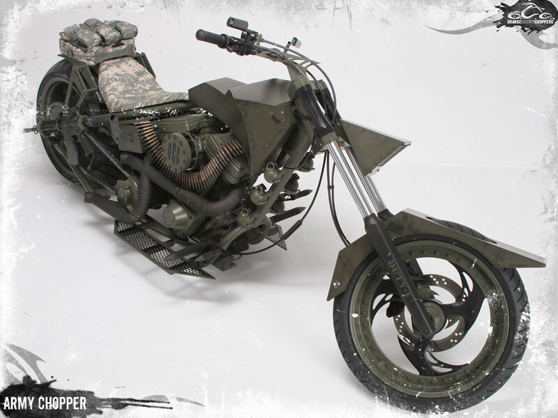 army chopper motorcycle