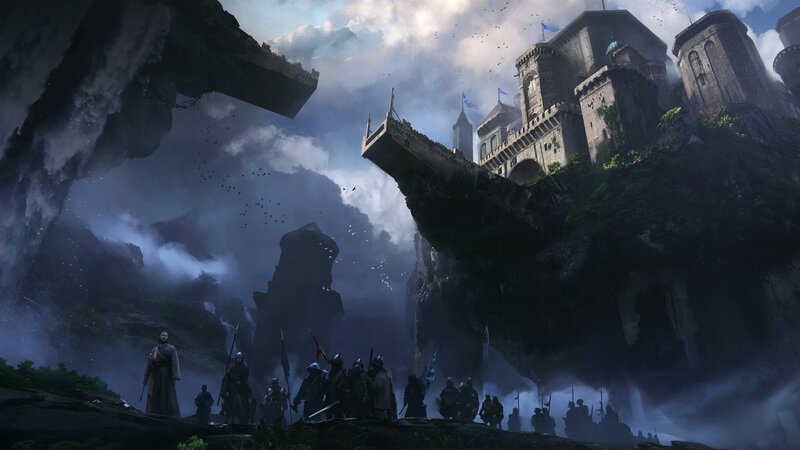 Army Facing Floating Castle