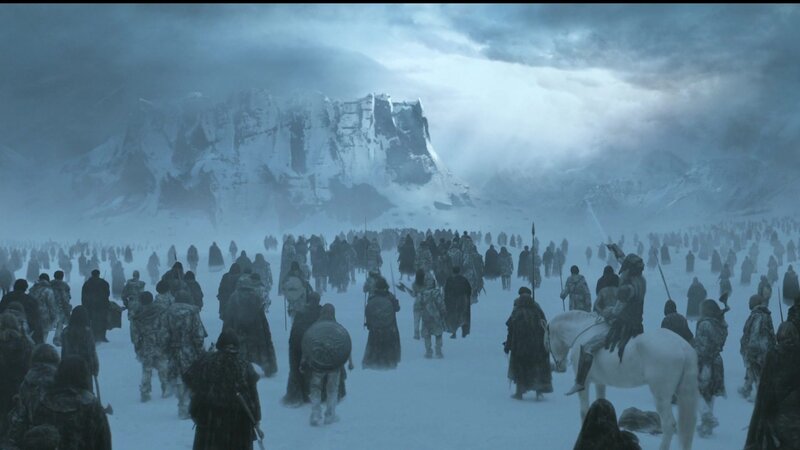 Army in Snowy Landscape