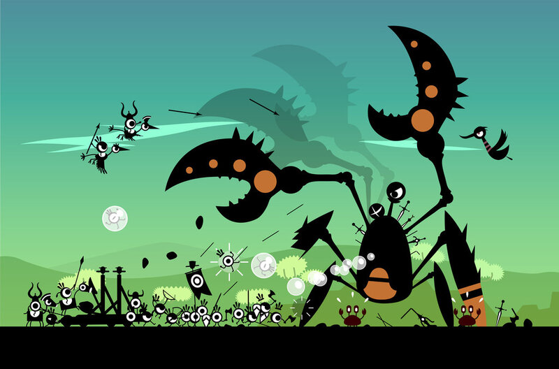 Army of Black Creatures — Green
