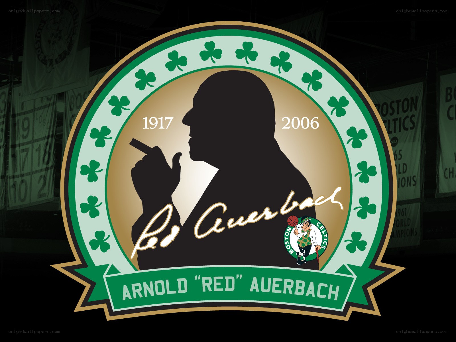 Arnold Auerbach tribute logo