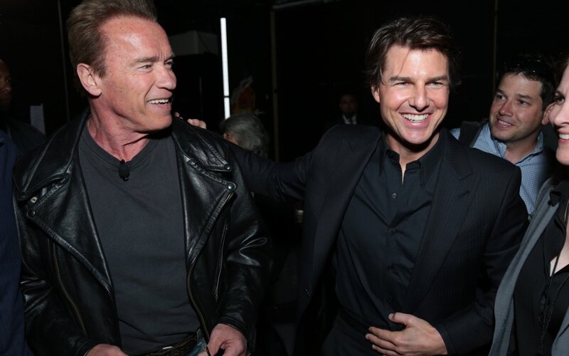 Arnold Schwarzenegger and Tom Cruise