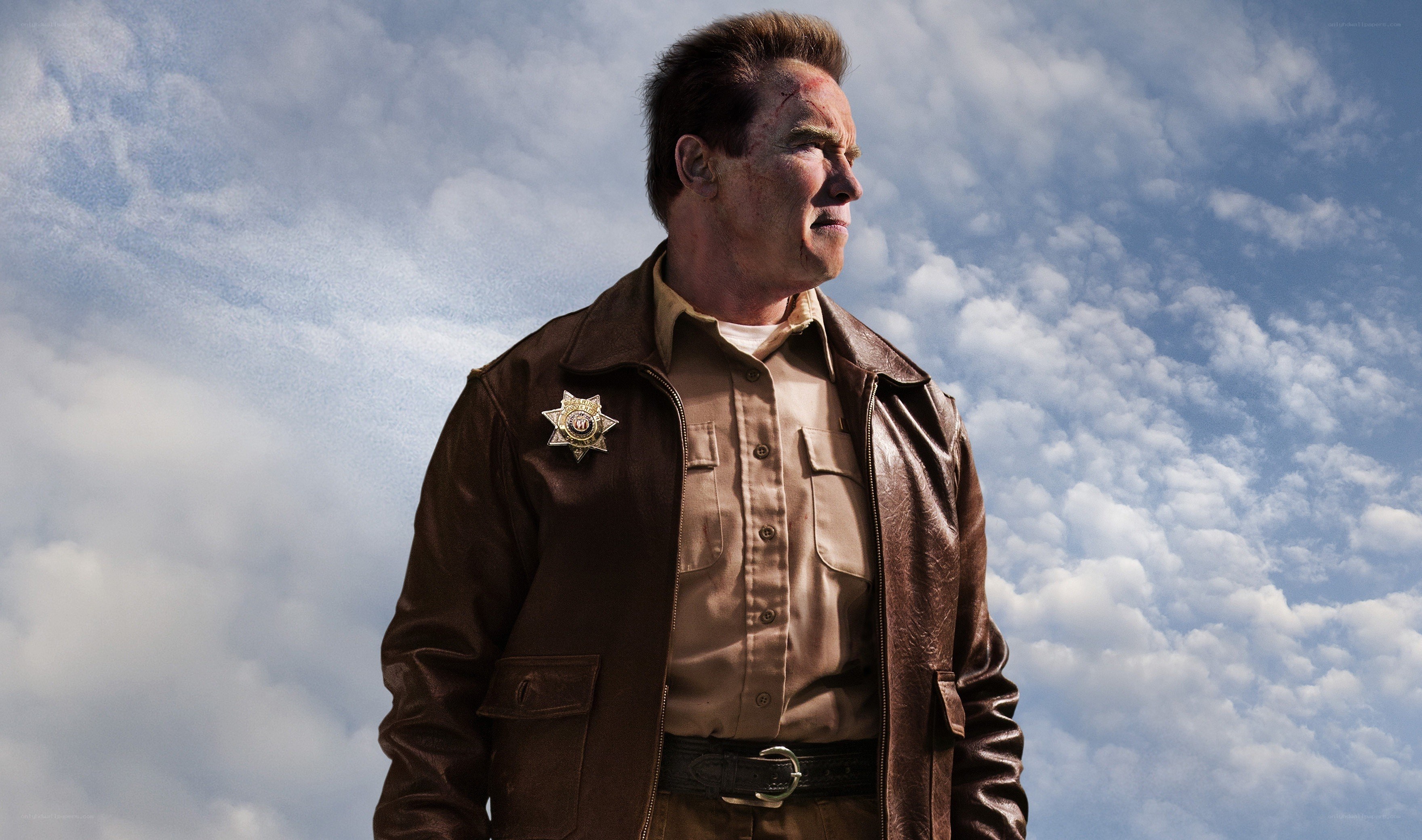 Arnold Schwarzenegger as a sheriff