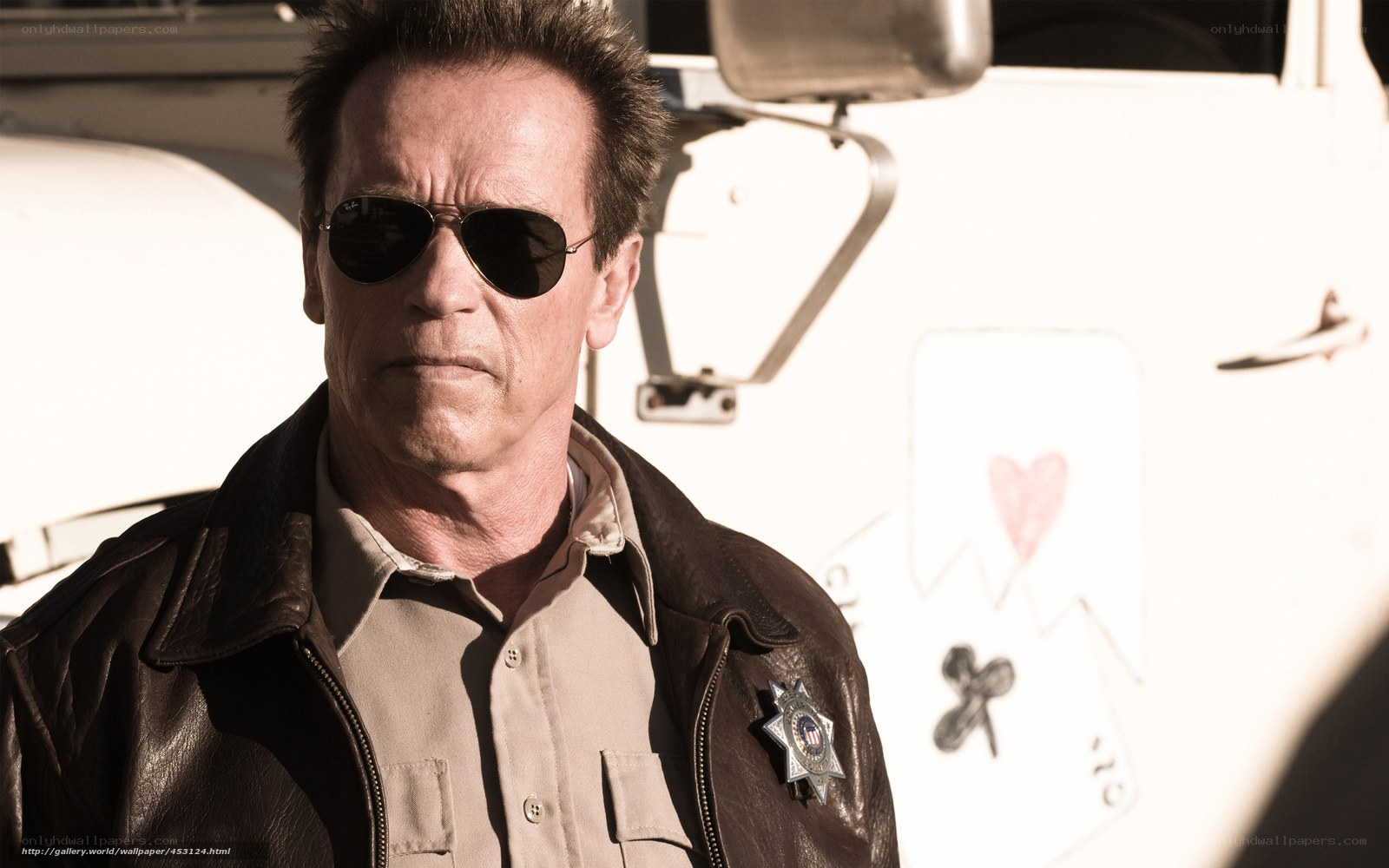 Arnold Schwarzenegger as a sheriff