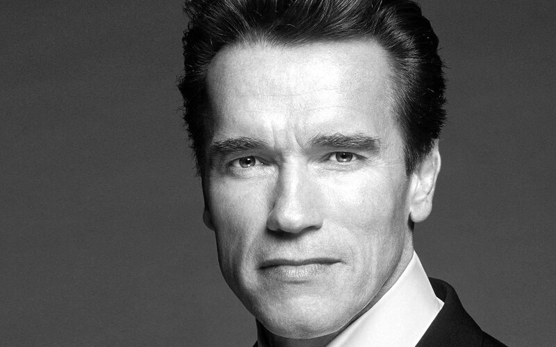 Arnold Schwarzenegger — Black, Serious