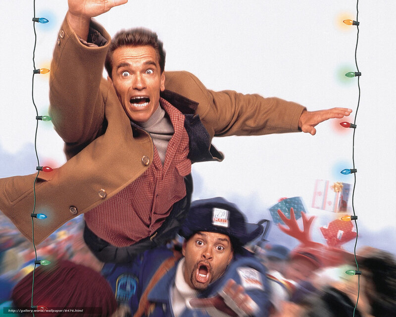 Arnold Schwarzenegger in a festive scene