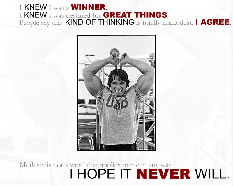 Arnold Schwarzenegger motivational quote