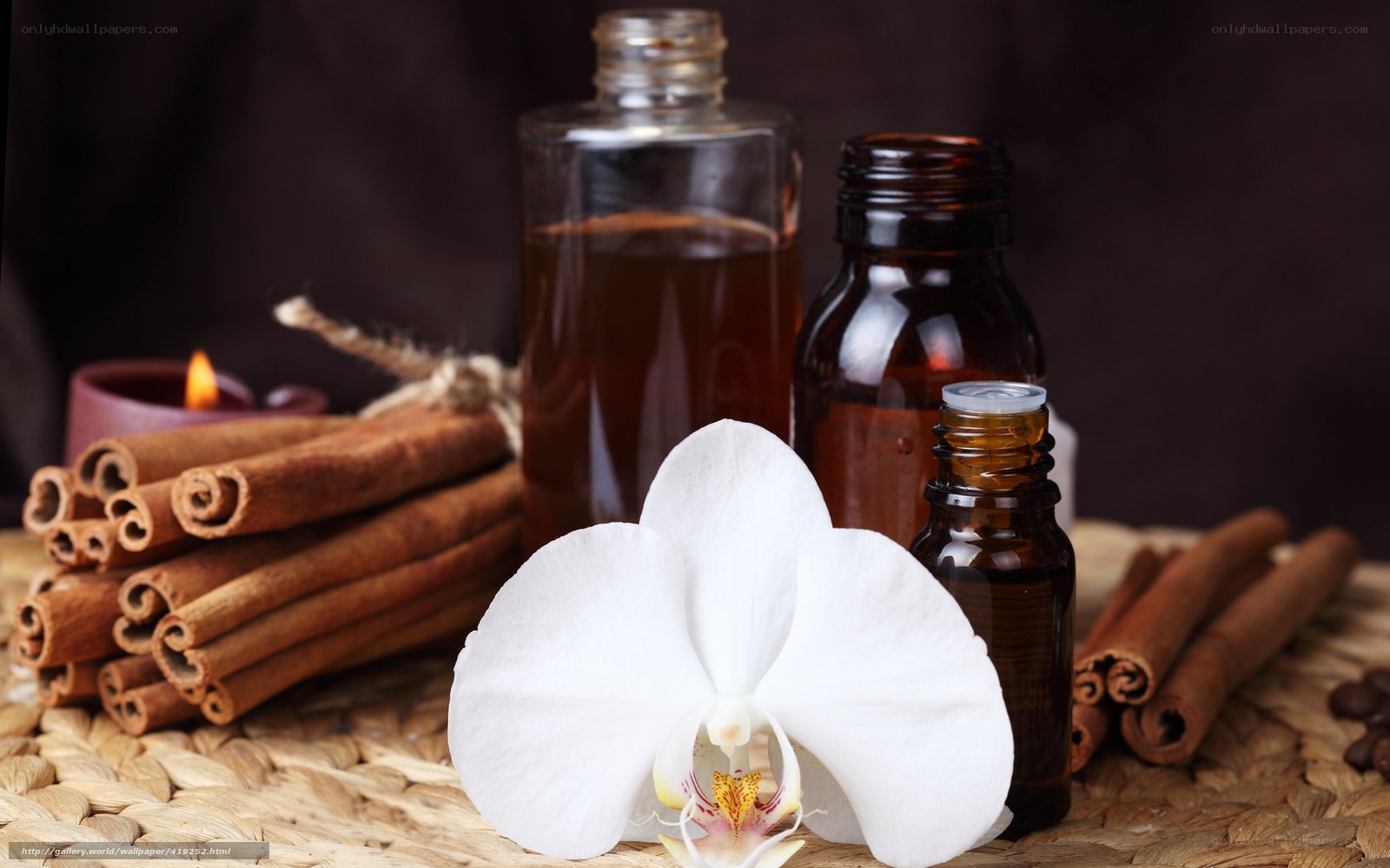 Aromatherapy with orchid and cinnamon