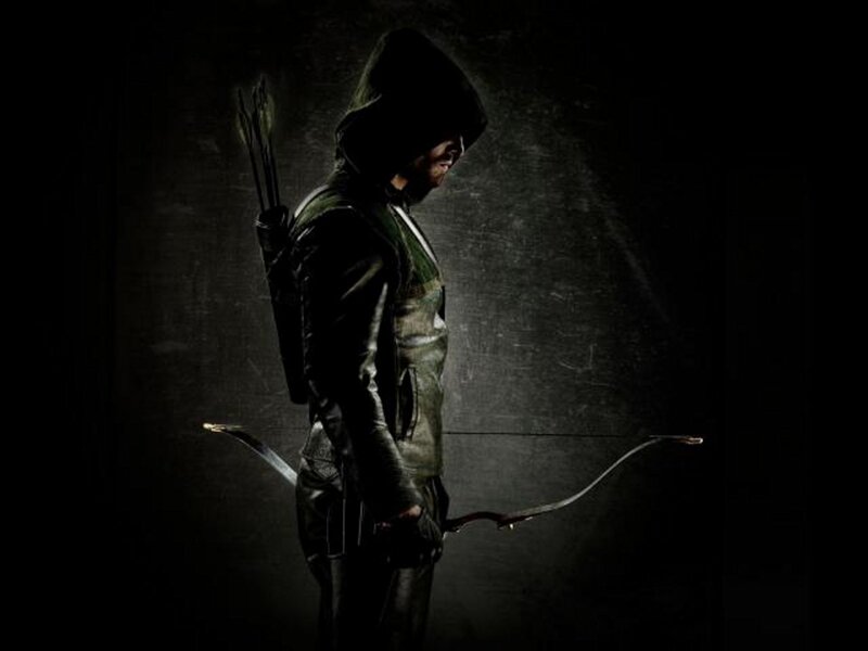 Arrow character in dark setting