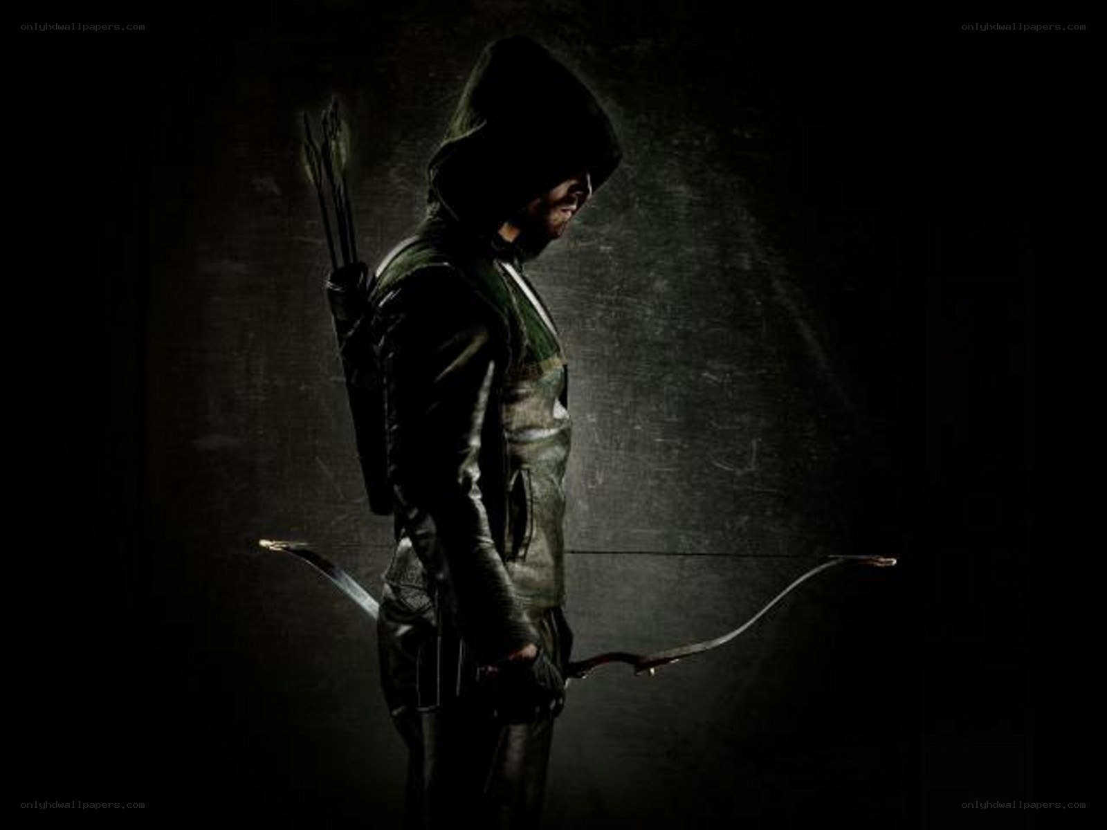 Arrow character in dark setting