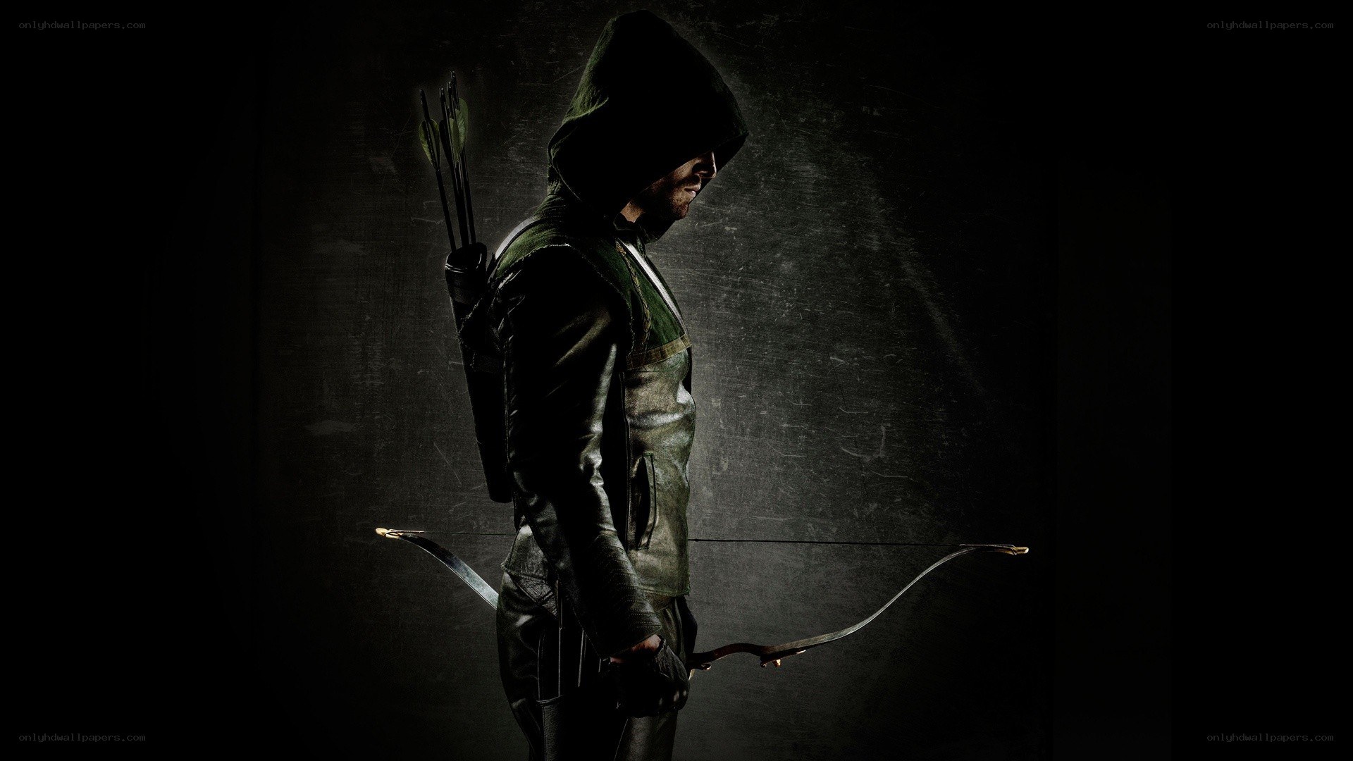 Arrow character in dark setting