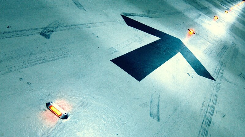 Arrow on Concrete Floor