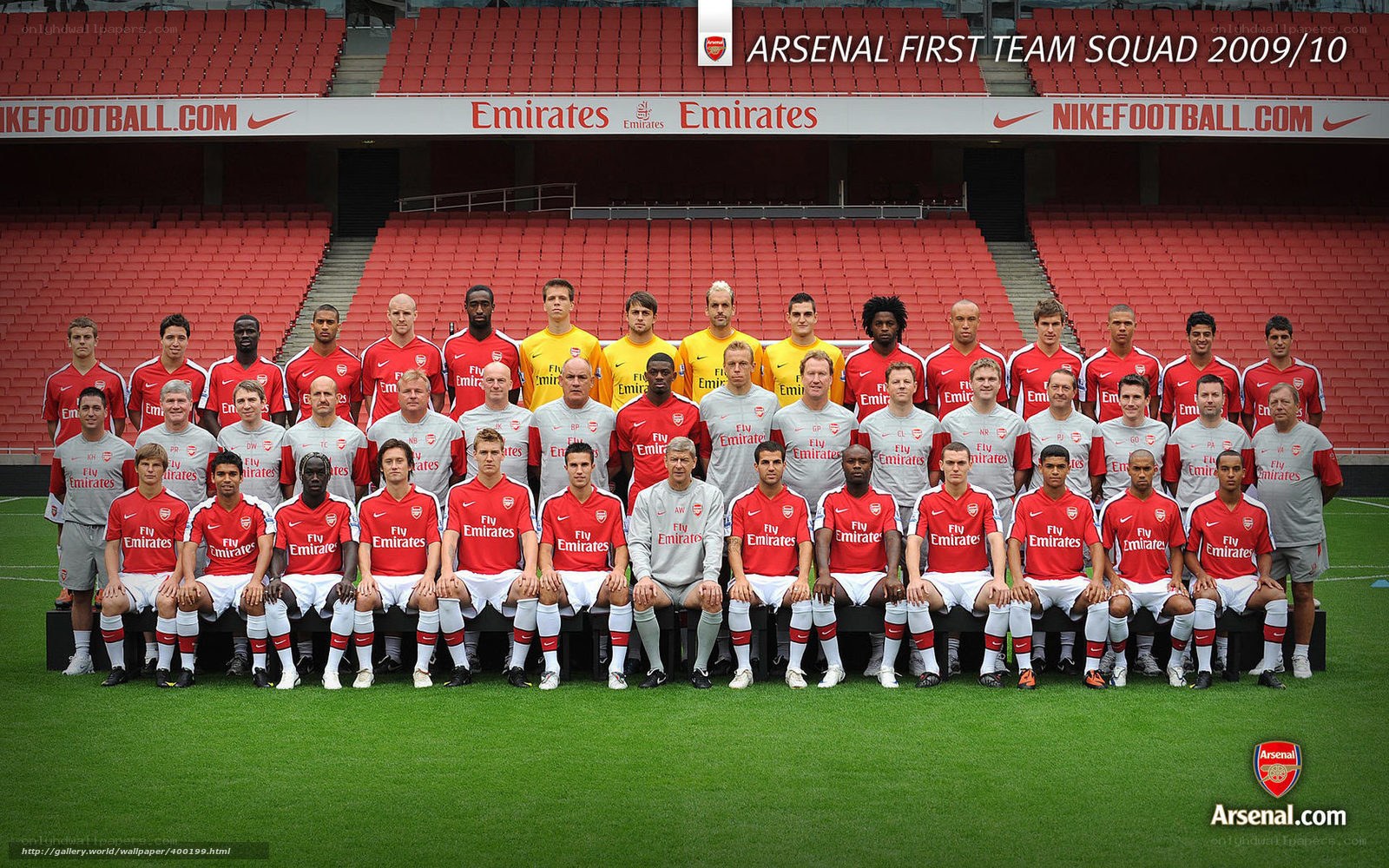 Arsenal 2009/10 squad photo