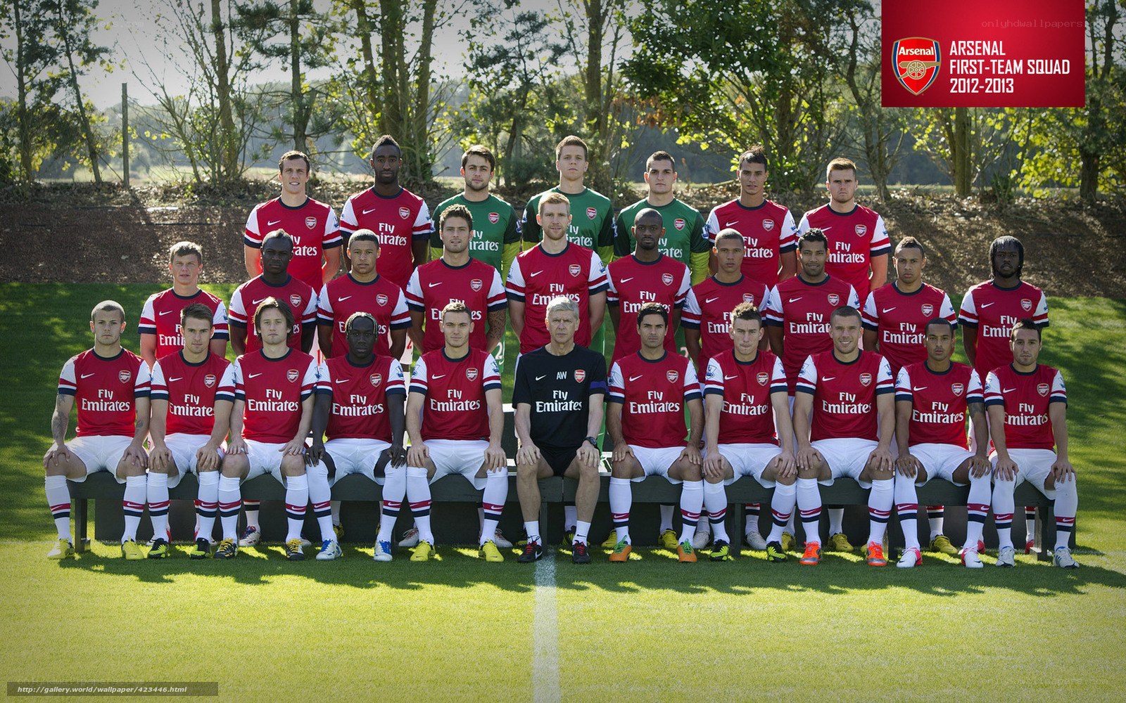 Arsenal 2012-2013 squad photo