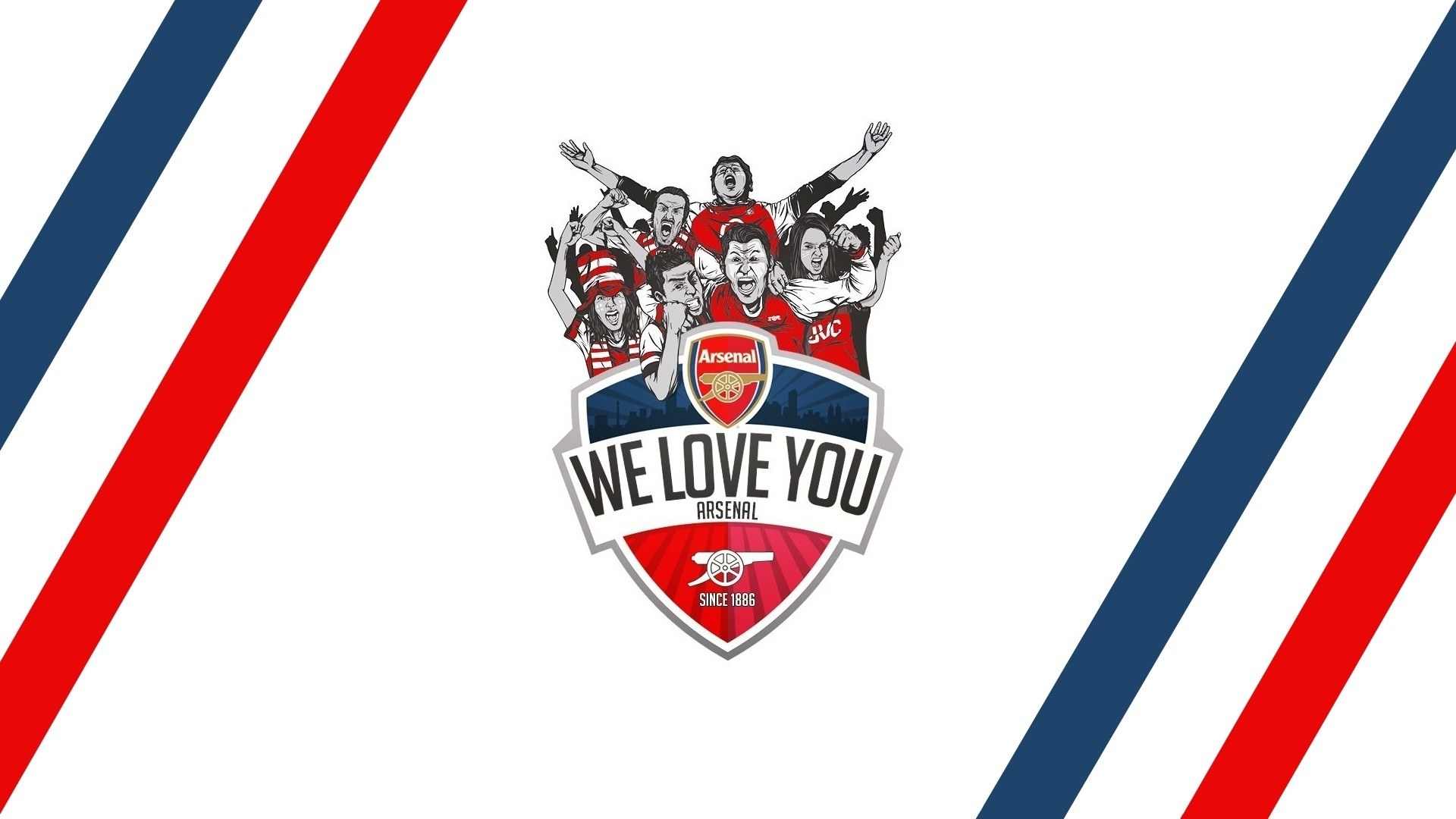 Arsenal fans celebration