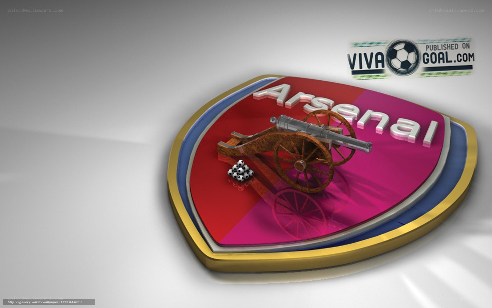 Arsenal FC crest 3D design