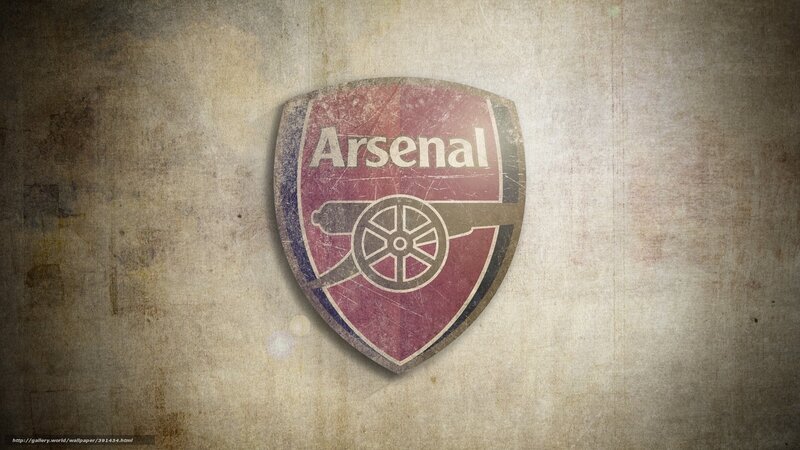 Arsenal FC crest on textured background