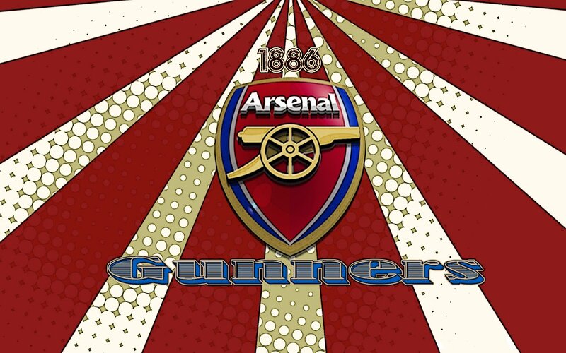 Arsenal FC Crest — Red, Bold, Energetic