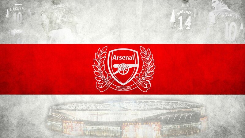 Arsenal FC Crest — Red, Dramatic, Illustration