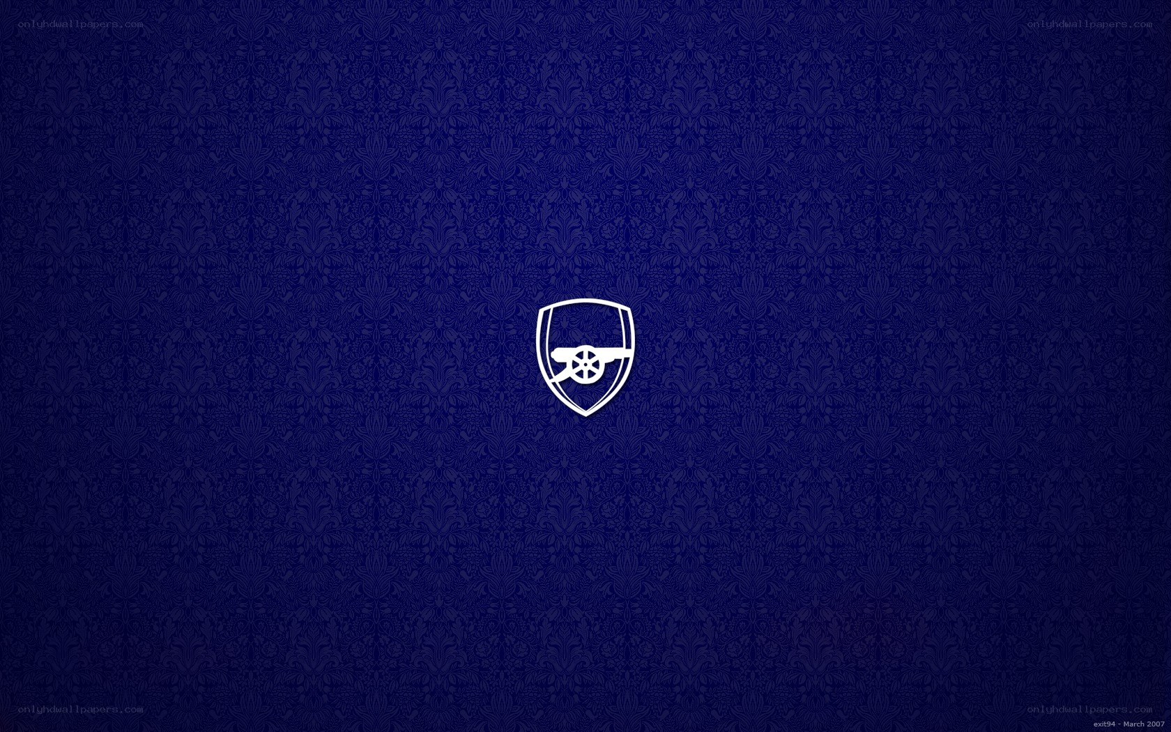 Arsenal FC logo on patterned background