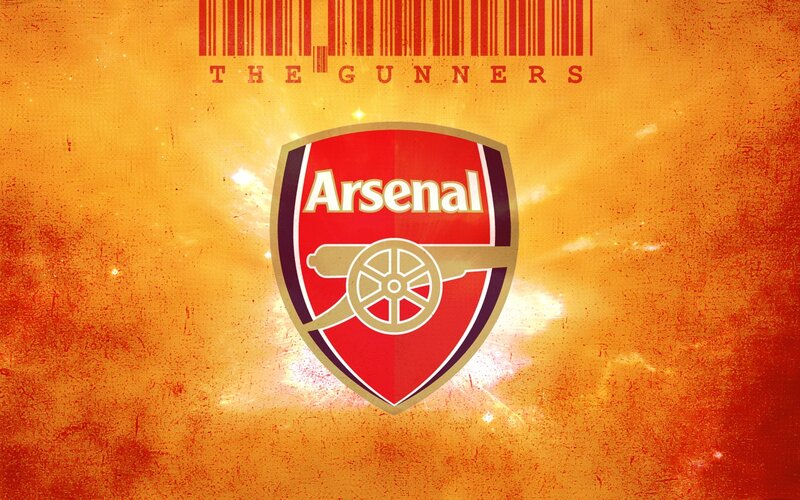 Arsenal FC logo with barcode