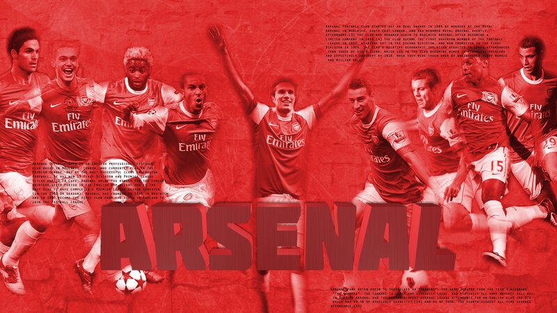 Arsenal FC team collage