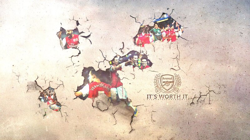 Arsenal football collage