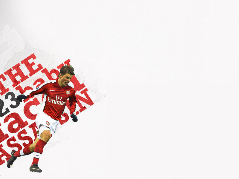Arsenal football player in action
