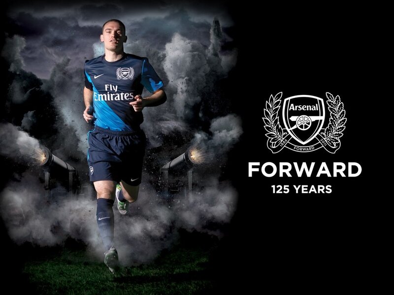 Arsenal football player in action