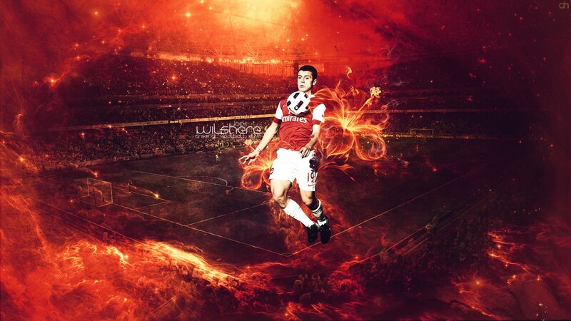 Arsenal football player in action