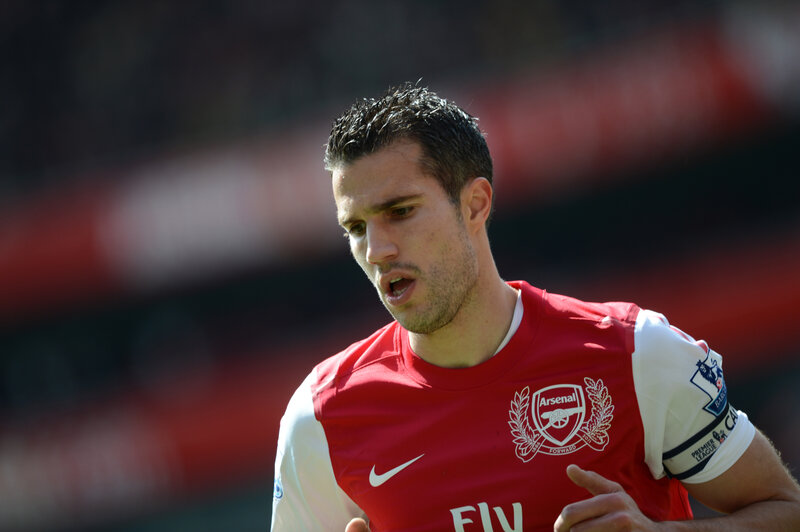 Arsenal football player in action
