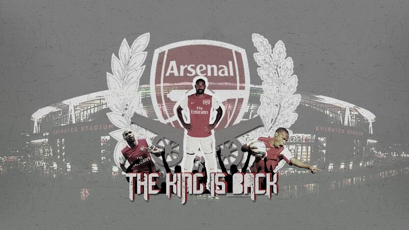 Arsenal football team collage