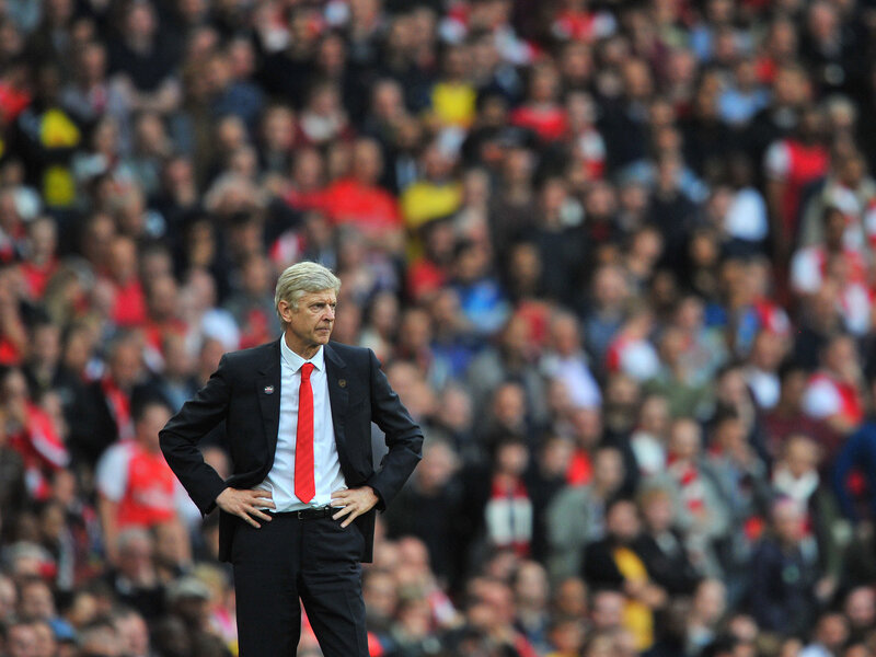 Arsenal manager on sideline