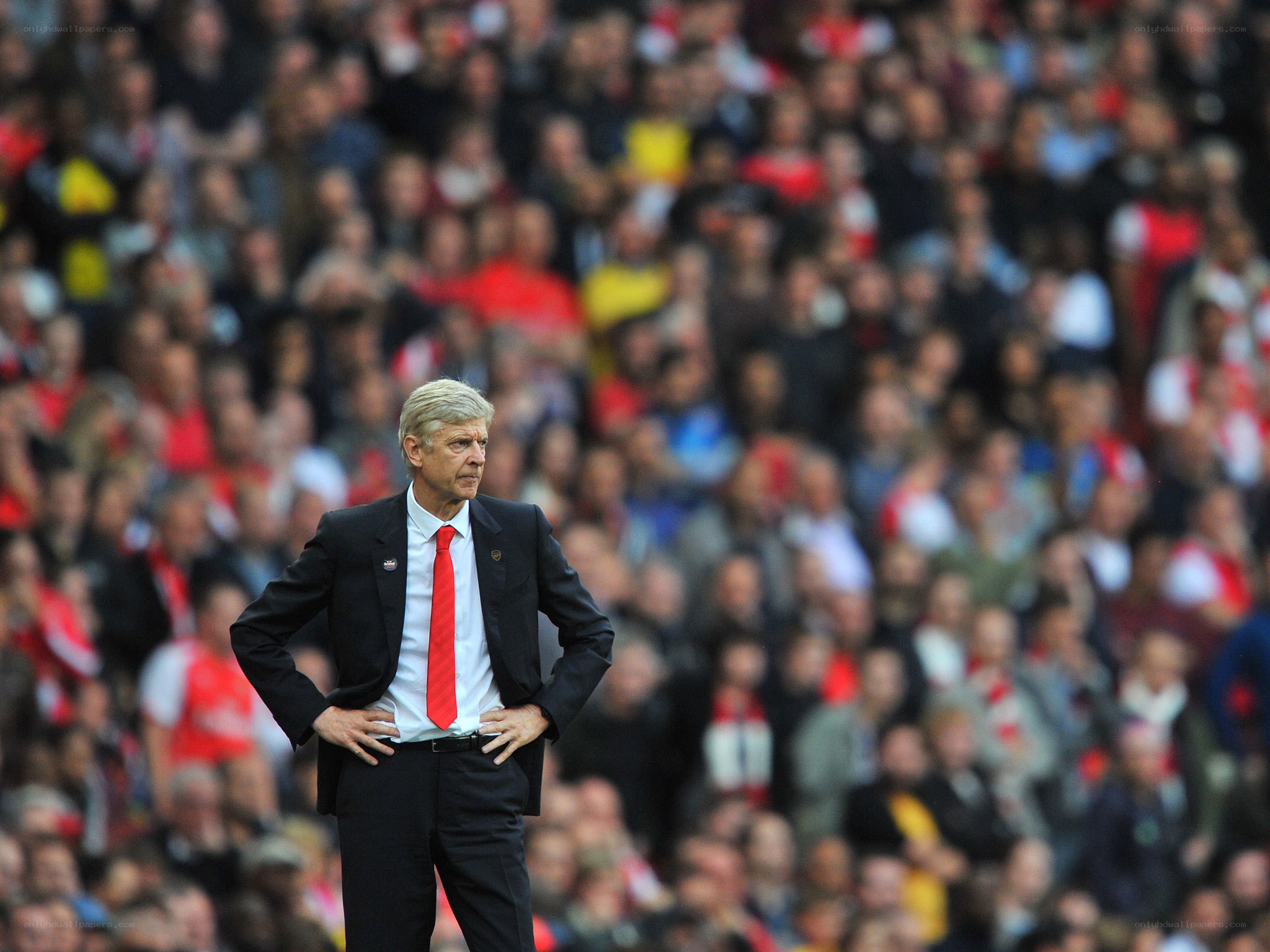 Arsenal manager on sideline