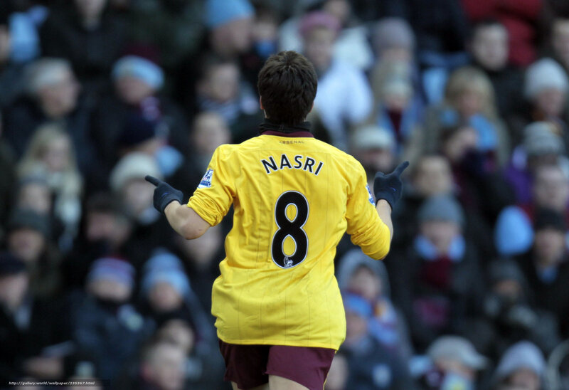 Arsenal player celebrating