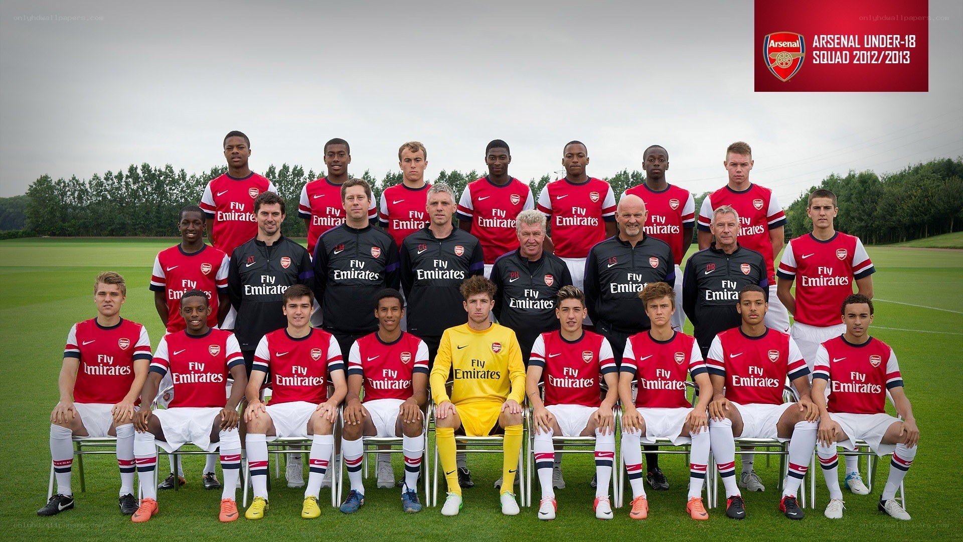 Arsenal U18 team photo
