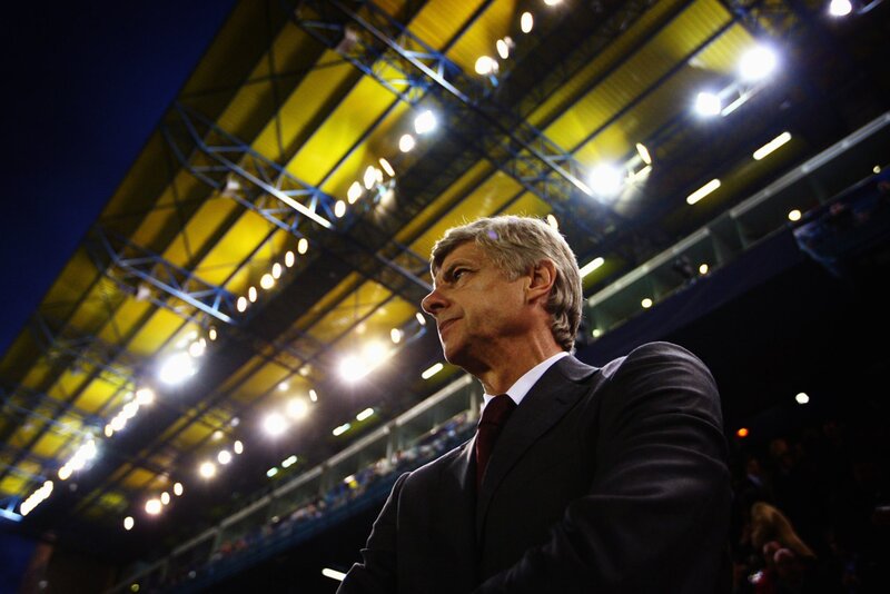 Arsene Wenger at a stadium