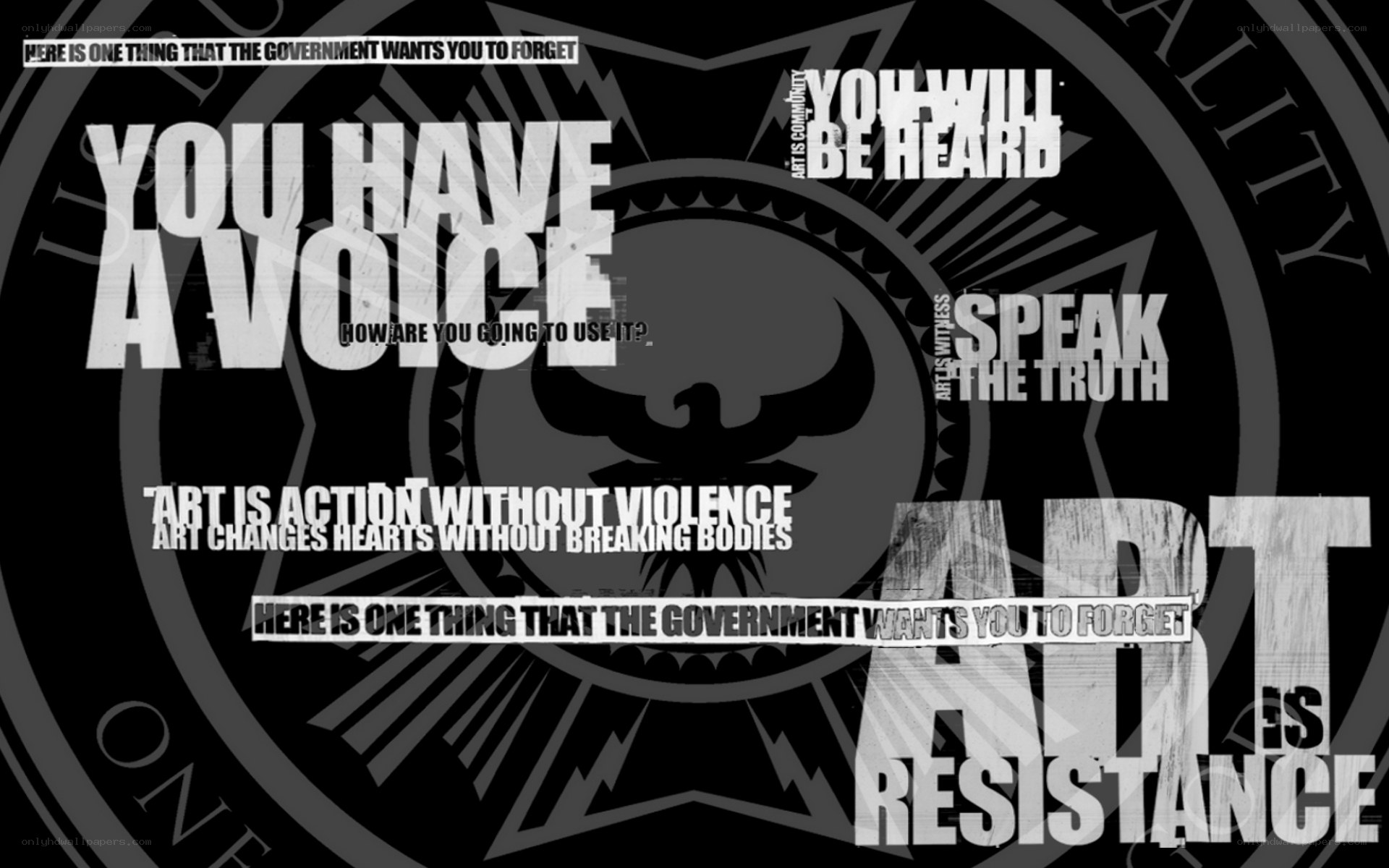 Art as resistance message