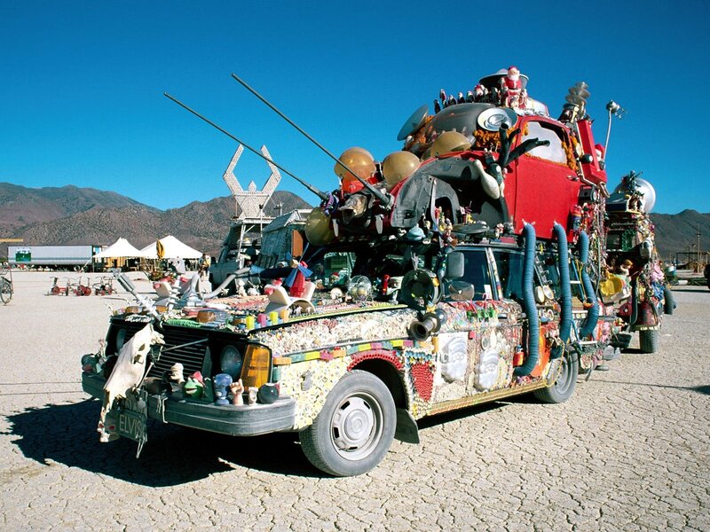 Art car at Burning Man festival