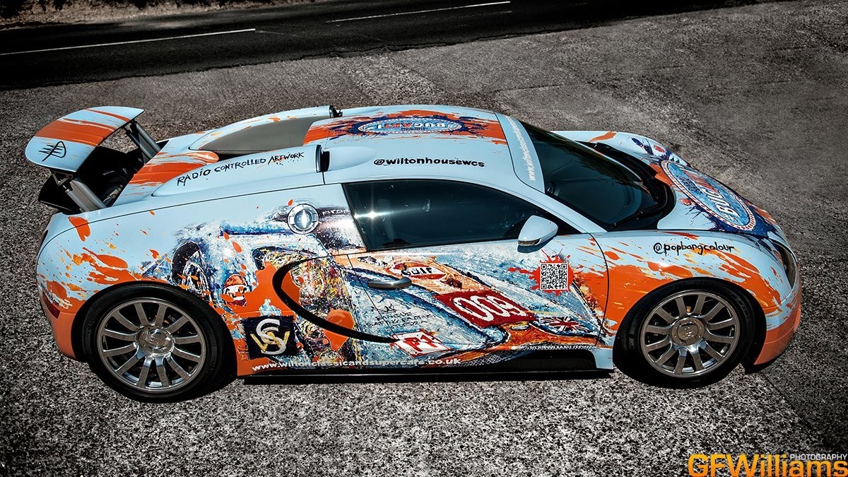 art car on asphalt