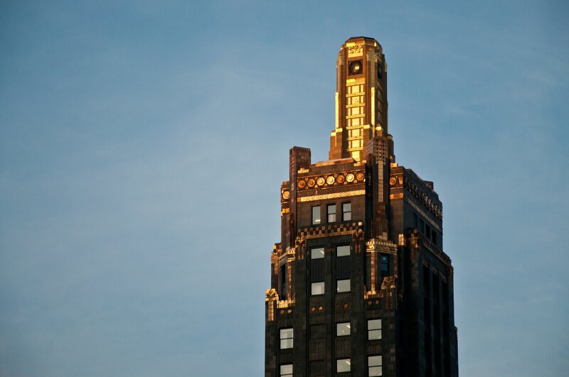 Art Deco building spire