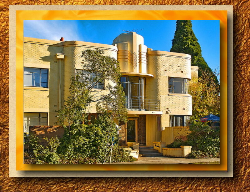 Art Deco Building — Yellow
