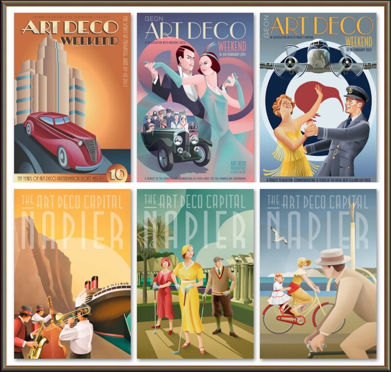 Art Deco Event Posters