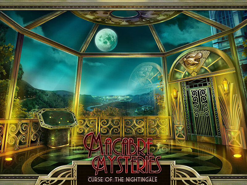 Art Deco Room with Moon